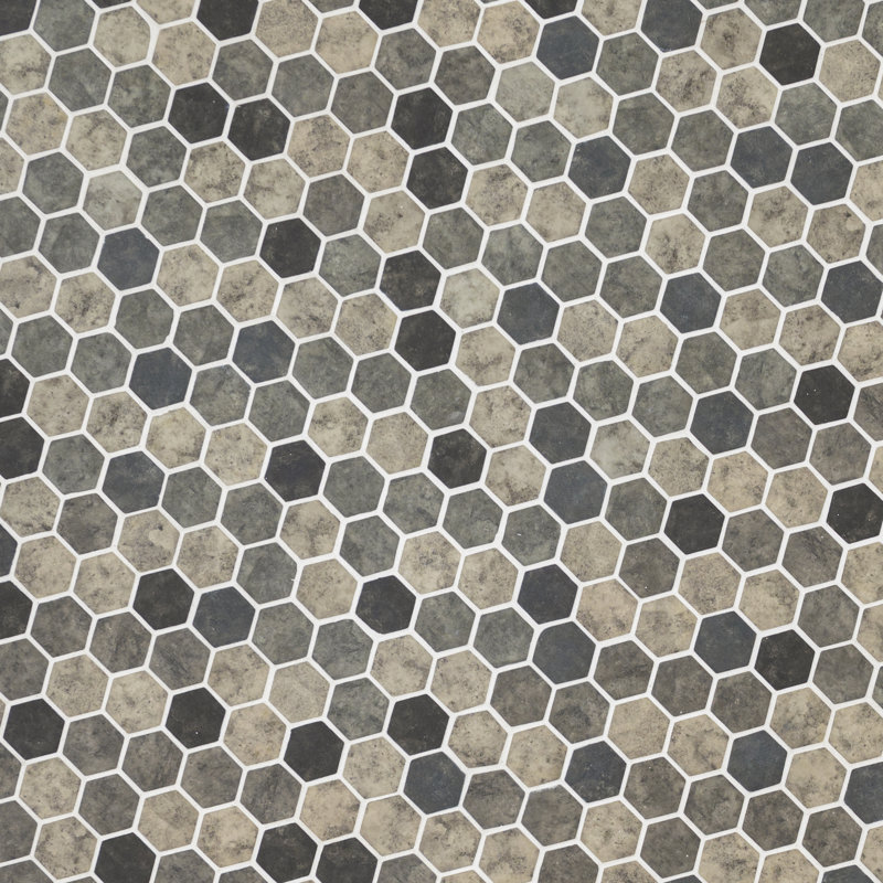 MSI Urban Tapestry Hexagon 2" x 2" Glass Mosaic Tile Wayfair